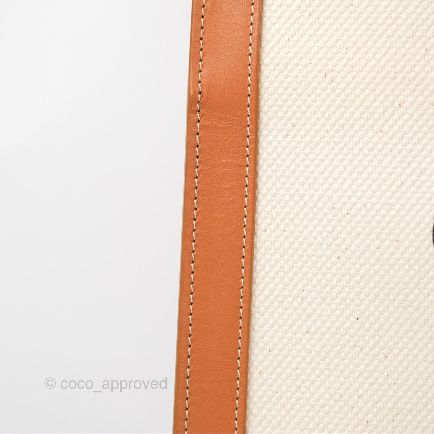 Celine Small Vertical Cabas Tote With Celine Print Natural/Tan