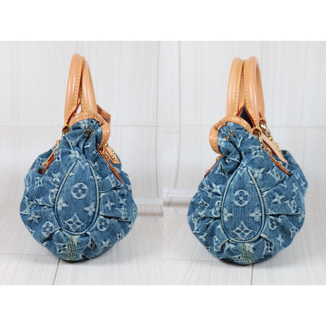 Rank A｜  LV Monogram Denim Hand Bag   ｜S24050901
