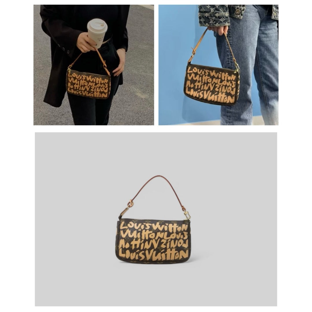Good ( Rank AB)｜ LV Spring Summer Collection Monogram Graffiti Pochette Accessoires ｜W24100603