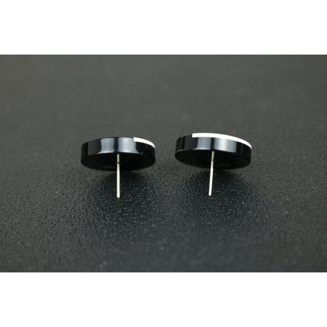 Excellent（Rank SA）｜CHANEL COCO Mark Black and White Combination Earrings｜ X25020918