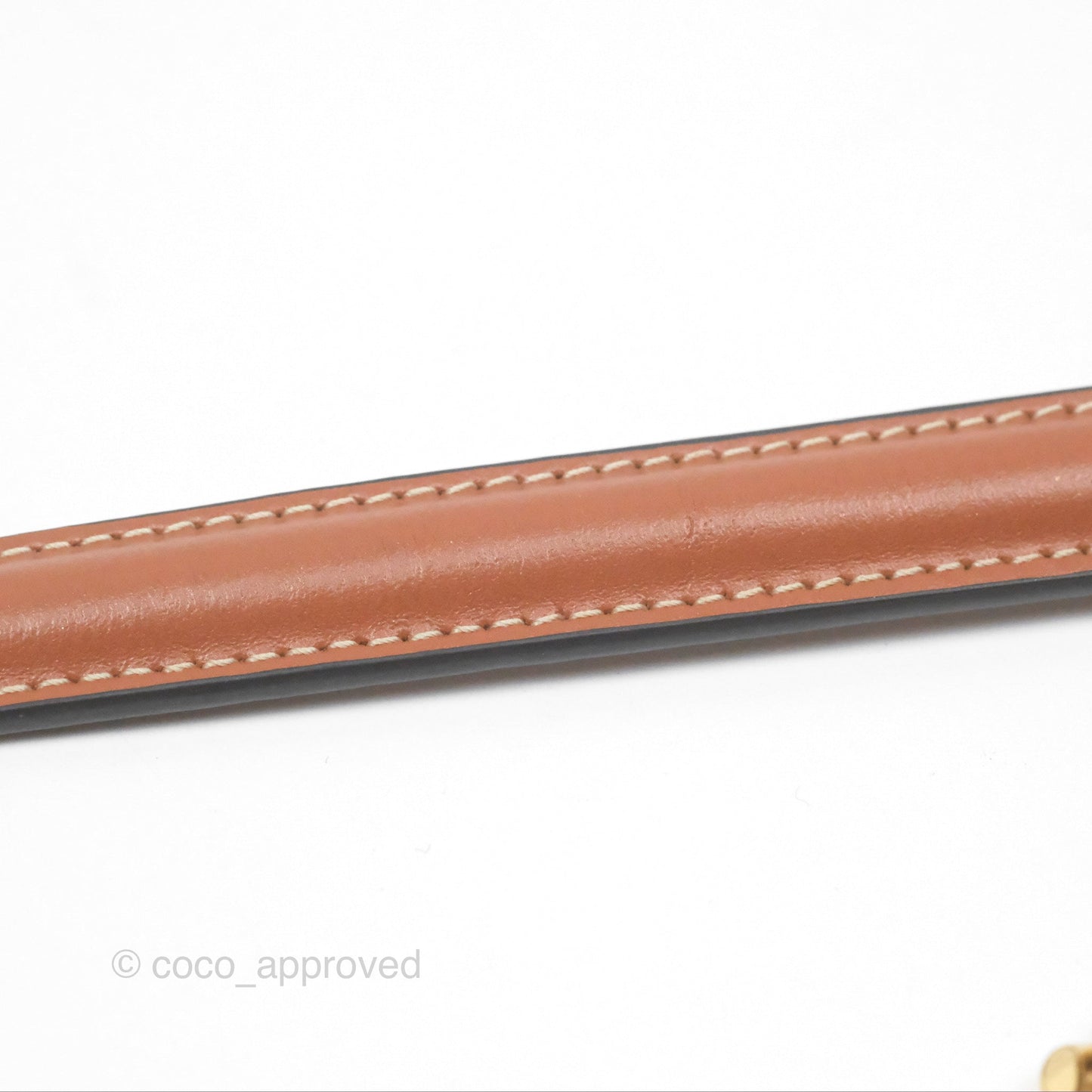 Celine Triomphe Wallet On Chain Canvas Tan Calfskin