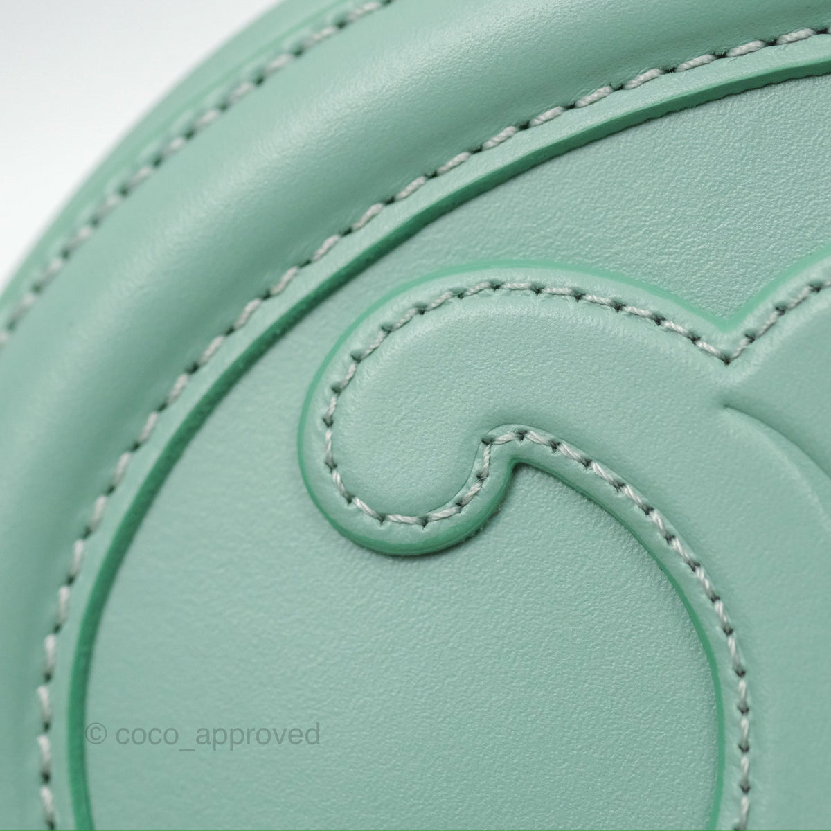 Celine Oval Bag Cuir Triomphe Ice Mint Calfskin