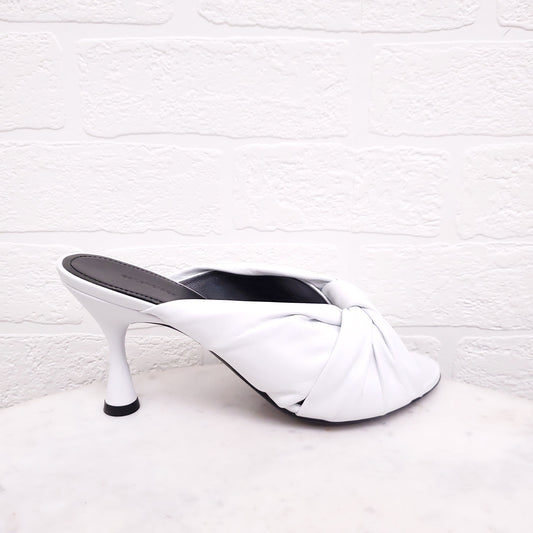 BALENCIAGA WHITE DRAPY SANDAL - SIZE 36