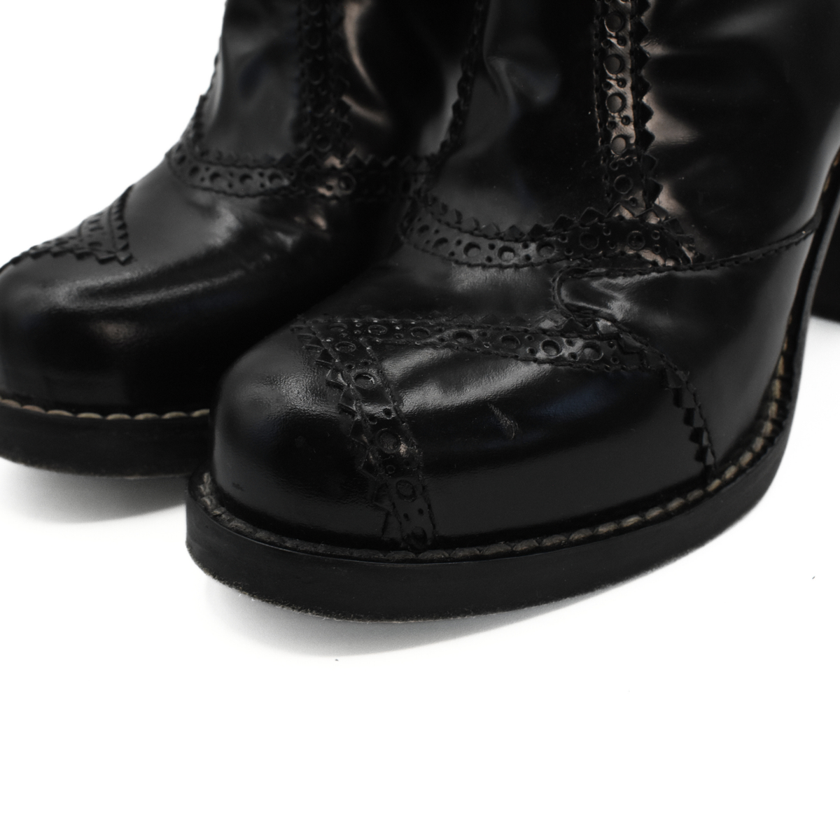 Balenciaga 'Brogue' Ankle Boots - Women's 36