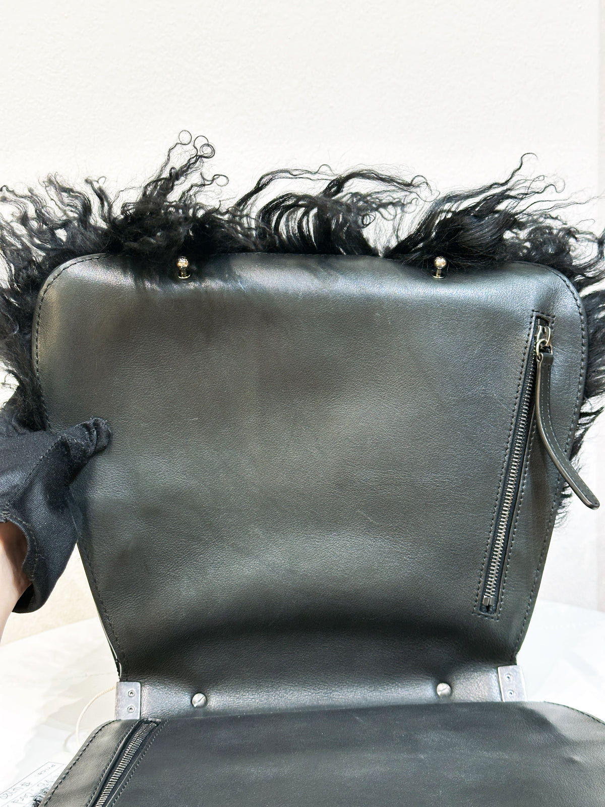 Chanel Paris-Dallas Double Flap Bag Quilted Calfskin and Fur Large