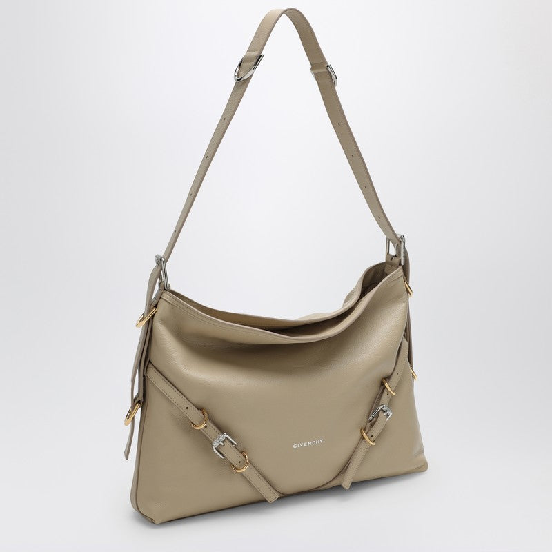 Givenchy Medium Voyou Bag In Beige Leather Women