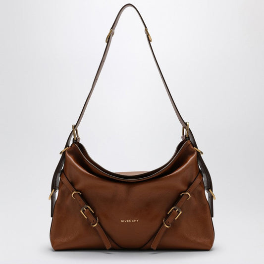 Givenchy Medium Voyou Bag In Brown Leather Women