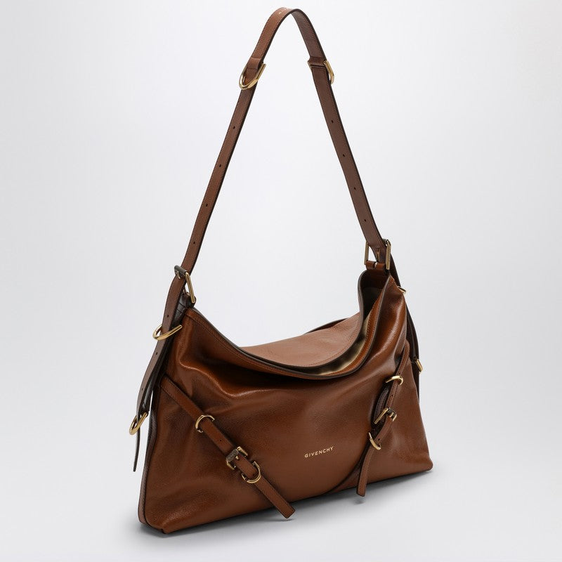 Givenchy Medium Voyou Bag In Brown Leather Women