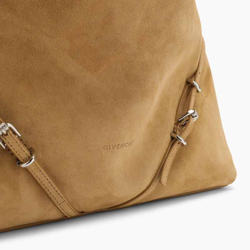 Givenchy Medium Voyou Chain Bag In Hazel Suede Women