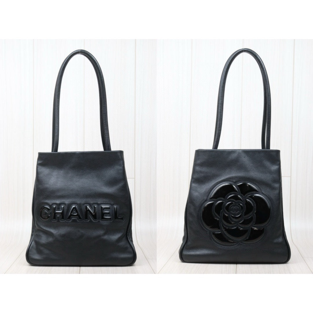 Good ( Rank AB) ｜ CHANEL Camellia Lamb Skin ToteBag  Made In 2003～2004 Year ｜24121921