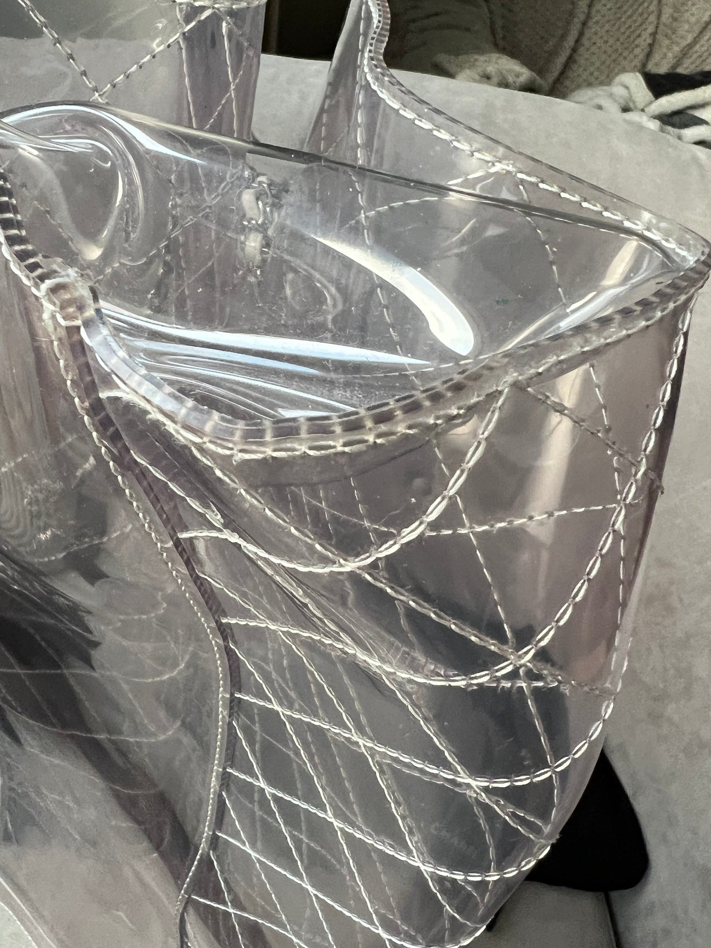 Chanel Quilted Large See Through CC Tote