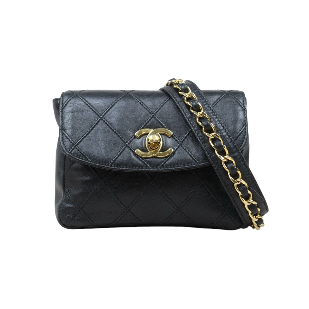 Good ( Rank AB)｜ CHANEL  Matrasse Lambskin Waist Bag ｜H25022412