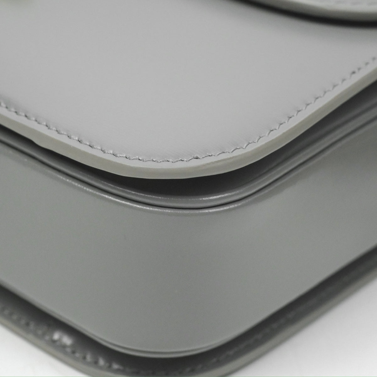 Celine Medium Triomphe Bag Zinc Shiny Calfskin