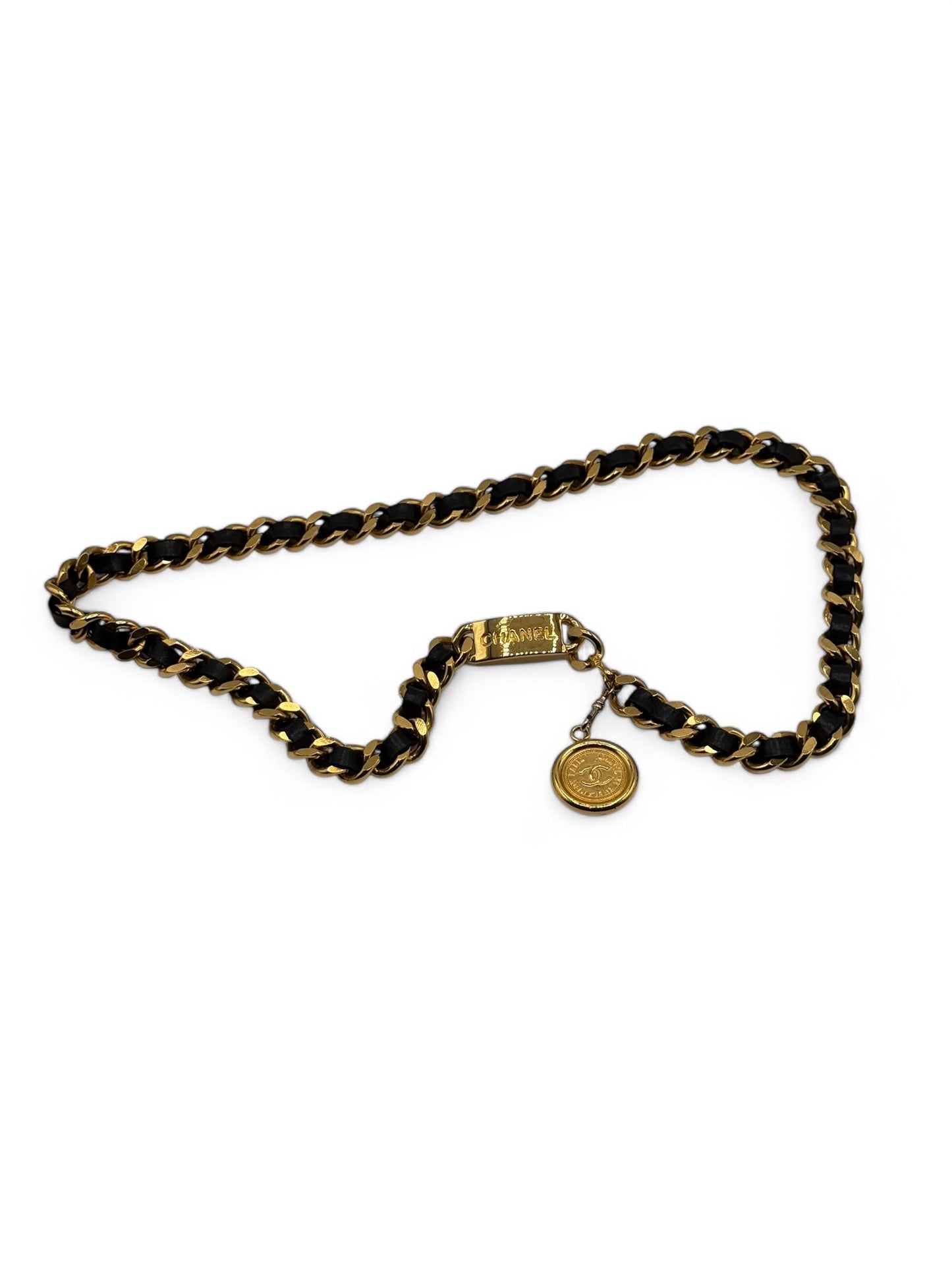 Chanel - ceinture chaîne dorée vintage  médaillon