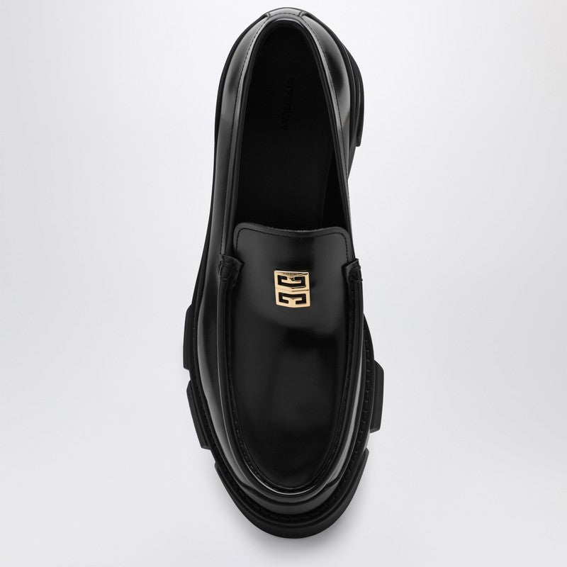 Givenchy Black Leather Loafer With Logo Women