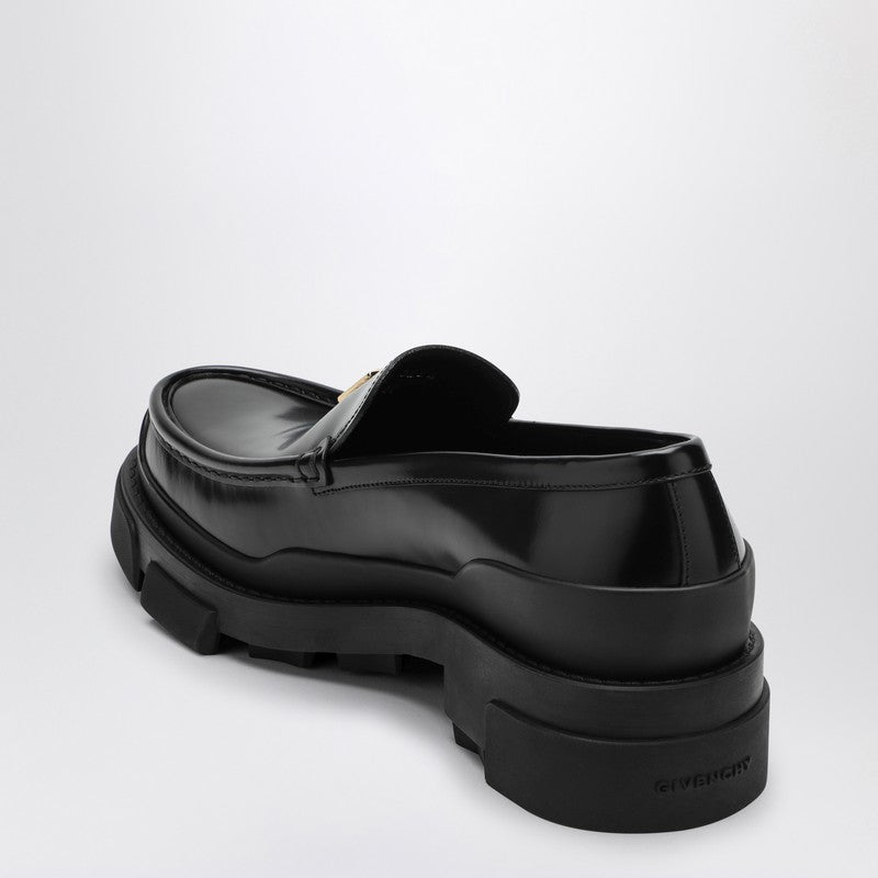 Givenchy Black Leather Loafer With Logo Women