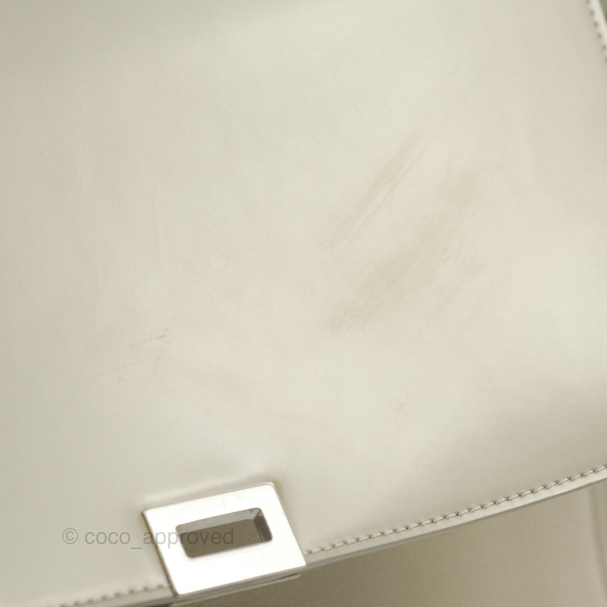 Celine Small Sleek Trapeze Beige Calfskin/Patent