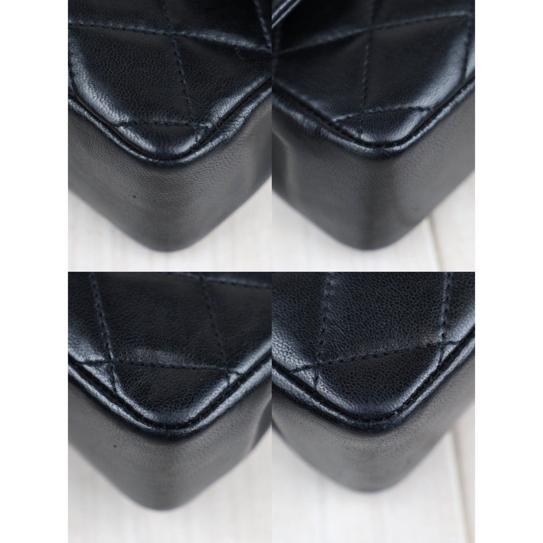 Rank AB ｜ CHANEL Matrasse Lambskin Shoulder Bag Black Made In 1986-1988Year｜23122106