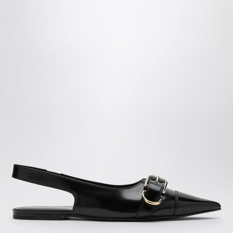Givenchy Voyou Black Leather Slingback Women