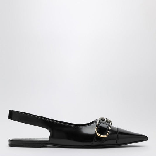 Givenchy Voyou Black Leather Slingback Women