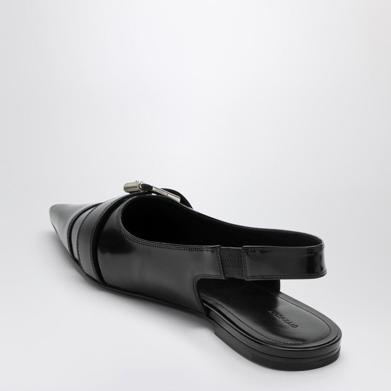 Givenchy Voyou Black Leather Slingback Women