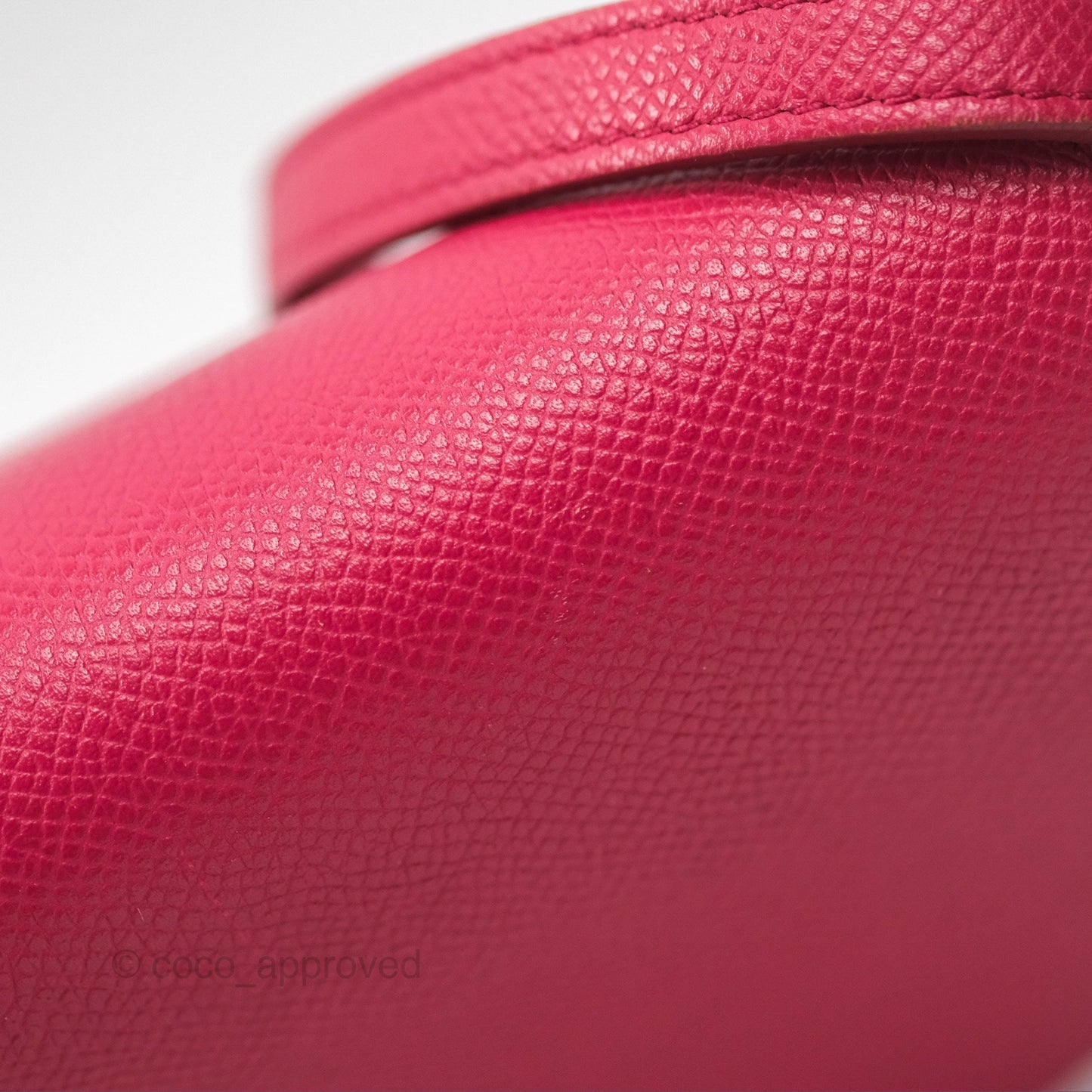 Celine Small Trotteur Crossbody Bag Grained Calfskin Dark Pink