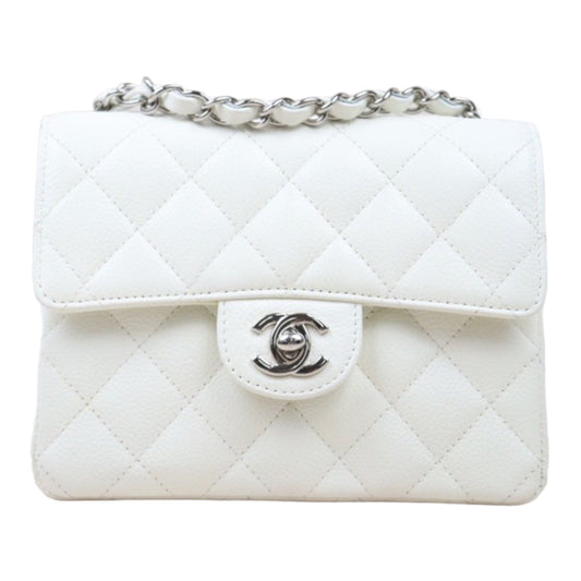 Very Good ( Rank A)｜ CHANEL  Caviar Skin Square 17 Shoulder Bag Made In 2005～2006Year ｜P24061141