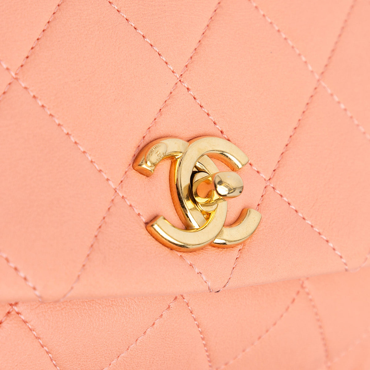 Pink Chanel Small Lambskin Color Match Flap Satchel