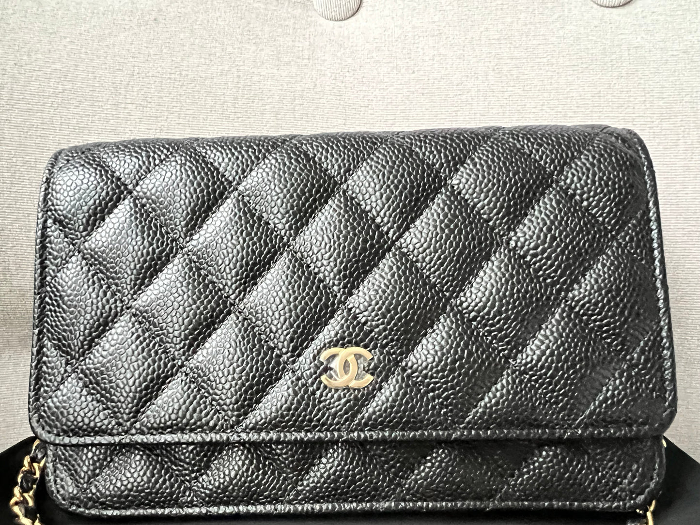 Chanel Black Caviar Wallet on Chain