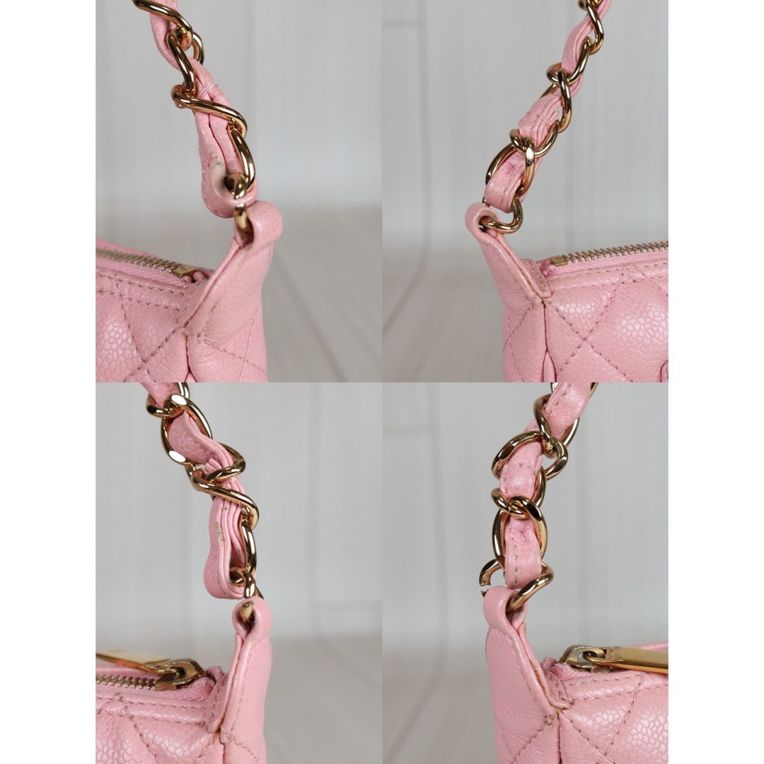 Good ( Rank AB)｜ CHANEL Caviar Leather Shoulder Bag Pink Made In 2004-2005Year  ｜S24073104