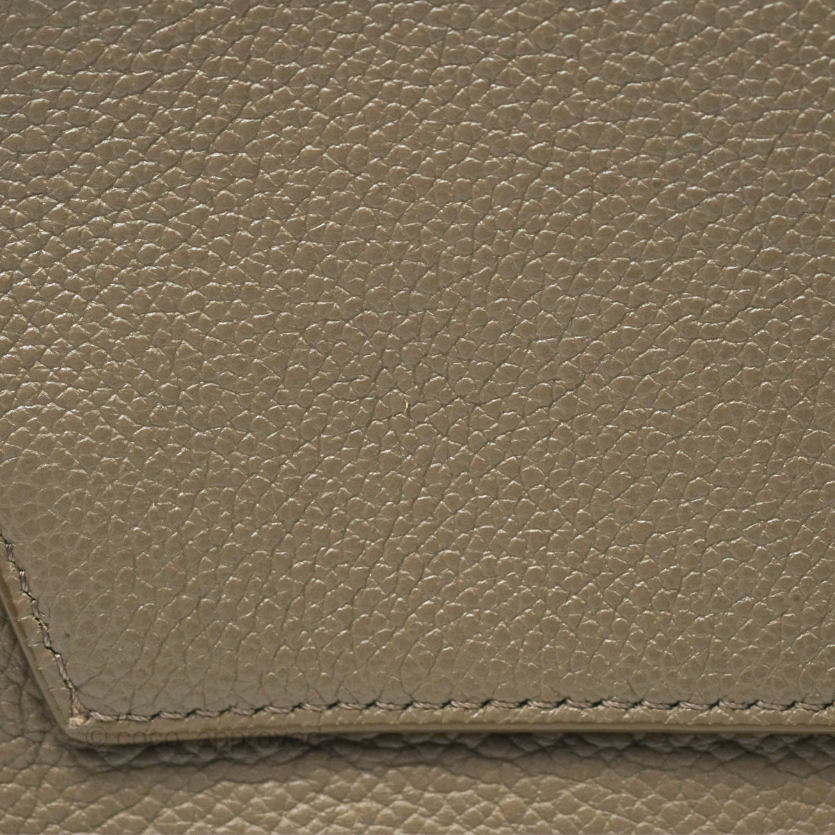 Celine Small Sangle Bucket Bag Taupe Grained Calfskin Gold Hardware