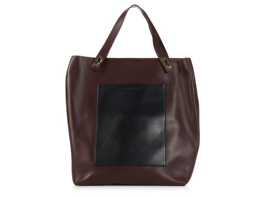 Balenciaga Brown Colorblock Tote