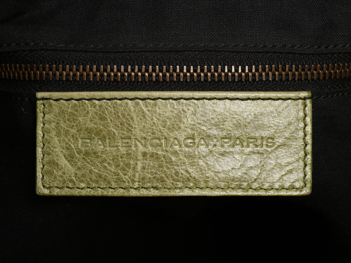 Balenciaga 2010 Classic Olive Perforated Day