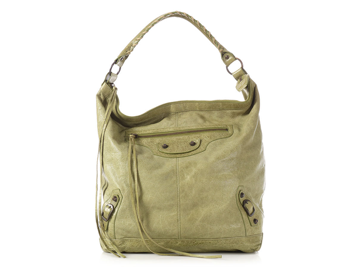 Balenciaga 2010 Classic Olive Perforated Day