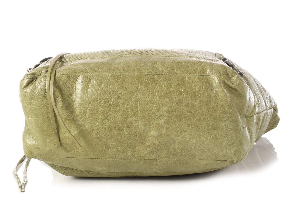 Balenciaga 2010 Classic Olive Perforated Day