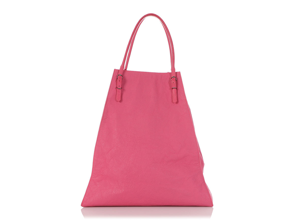Balenciaga 2013 Pink Papier Basket Tote