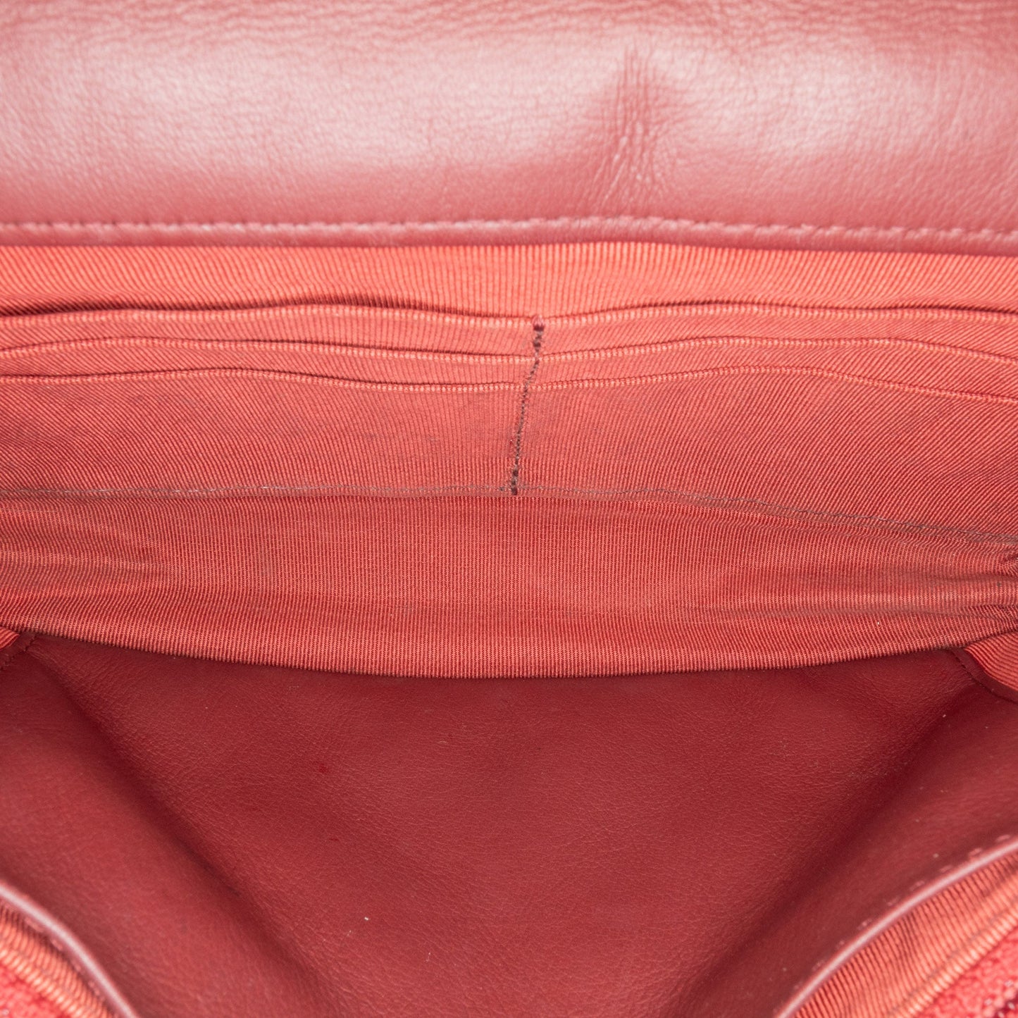 Red Chanel Classic Lambskin Wallet on Chain Crossbody Bag