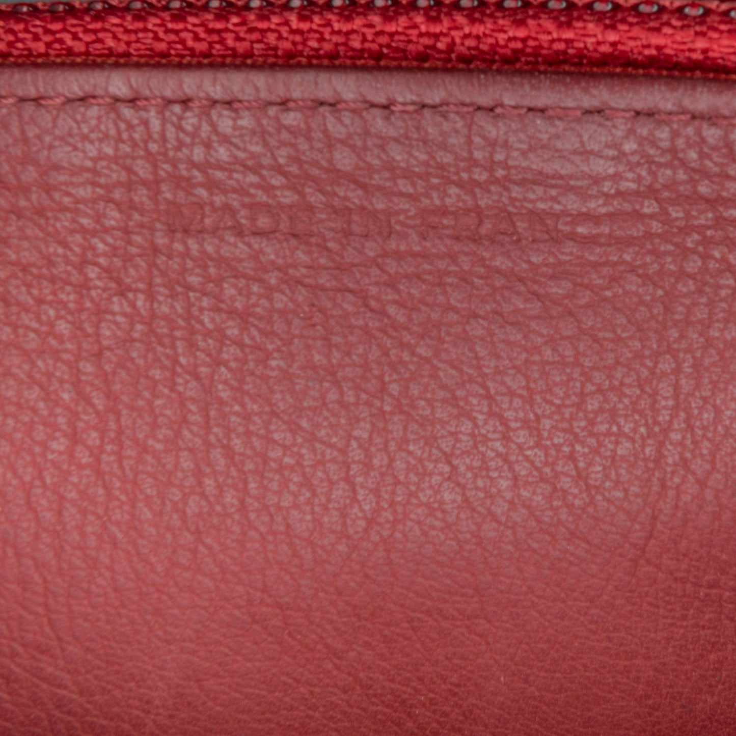Red Chanel Classic Lambskin Wallet on Chain Crossbody Bag