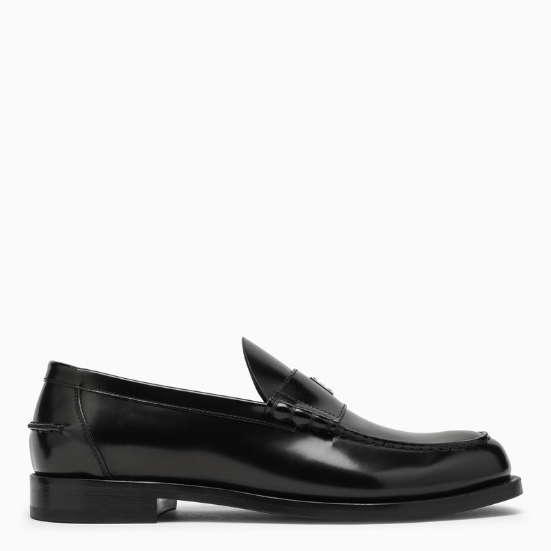 Givenchy Black Leather Mr G Loafers Men