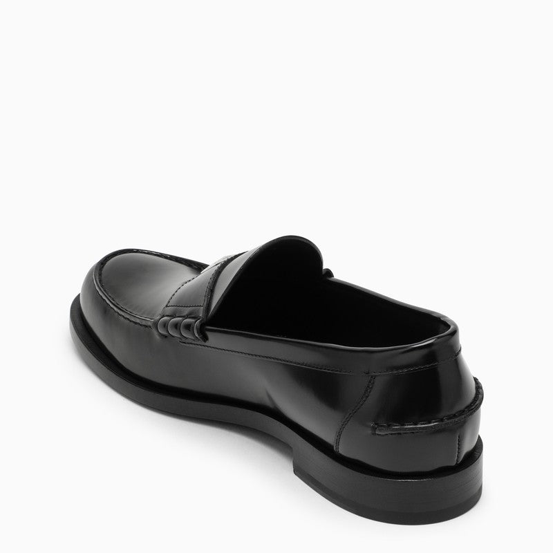 Givenchy Black Leather Mr G Loafers Men