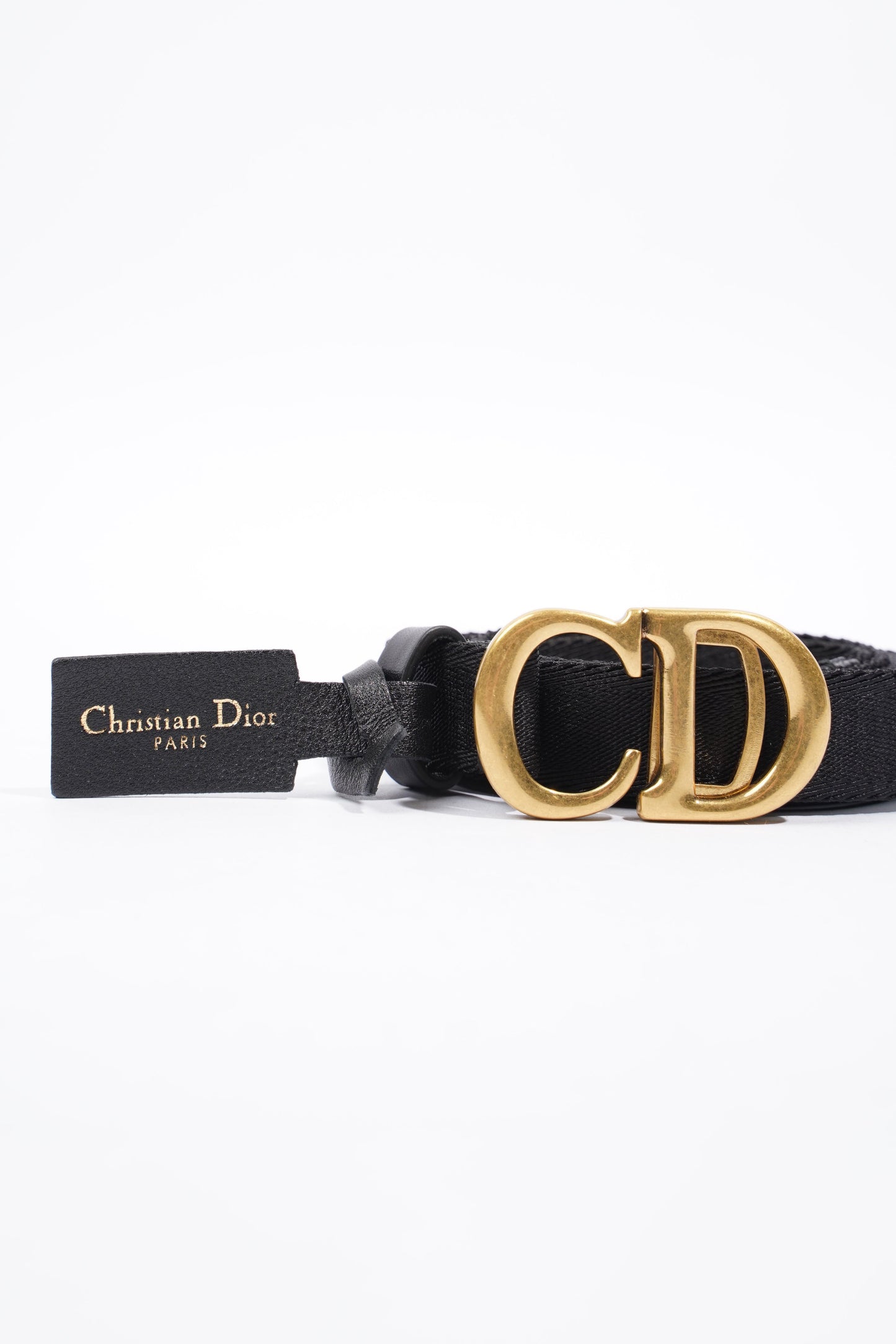Christian Dior Belt Black Nylon 110