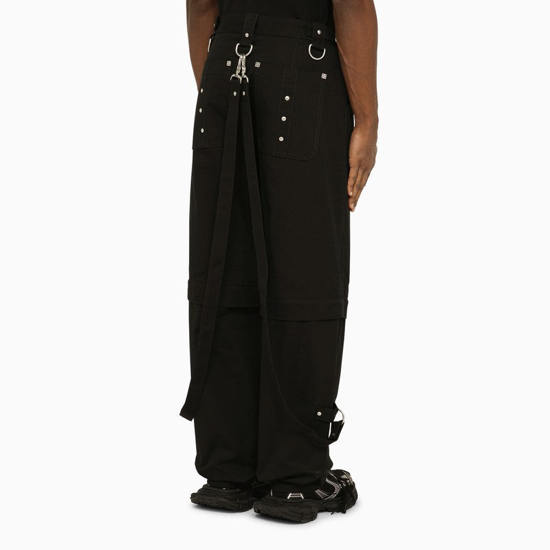 Givenchy Black Trousers With Removable Bottoms Men