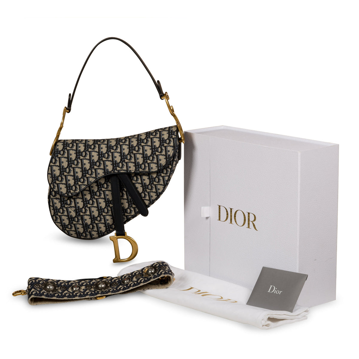 Saddle Bag with Embroidered Strap