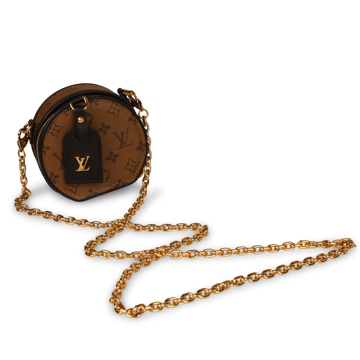 Mini Boite Chapeau Necklace - Reverse Monogram