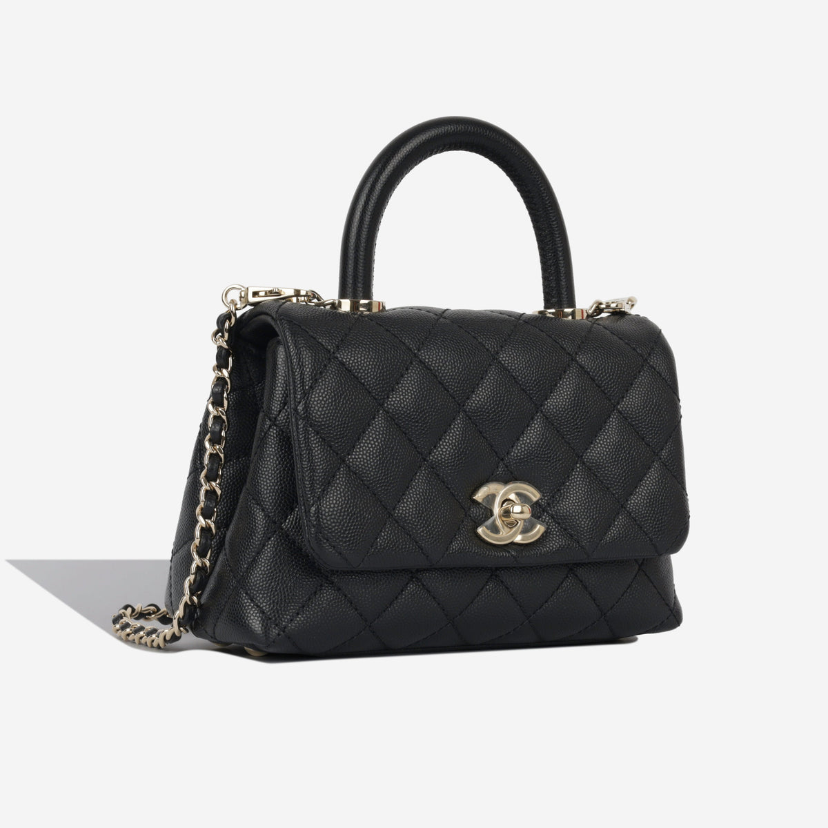 Mini Coco Handle - Black Caviar