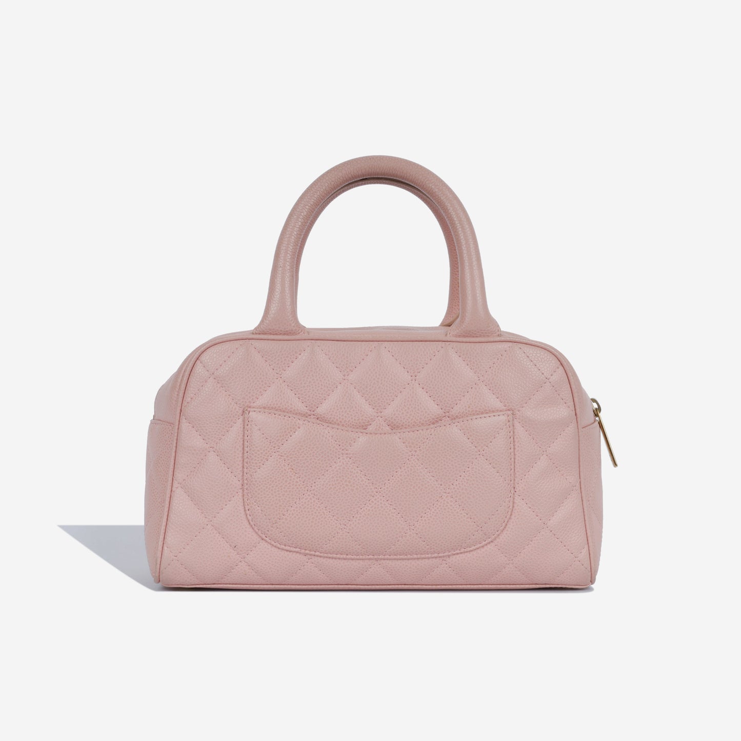 Vintage Quilted Bowler Tote