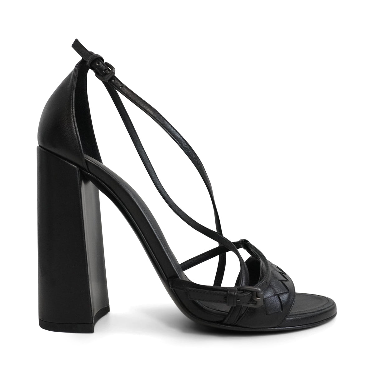 Bottega Veneta Block Heel Sandals - Women's 38