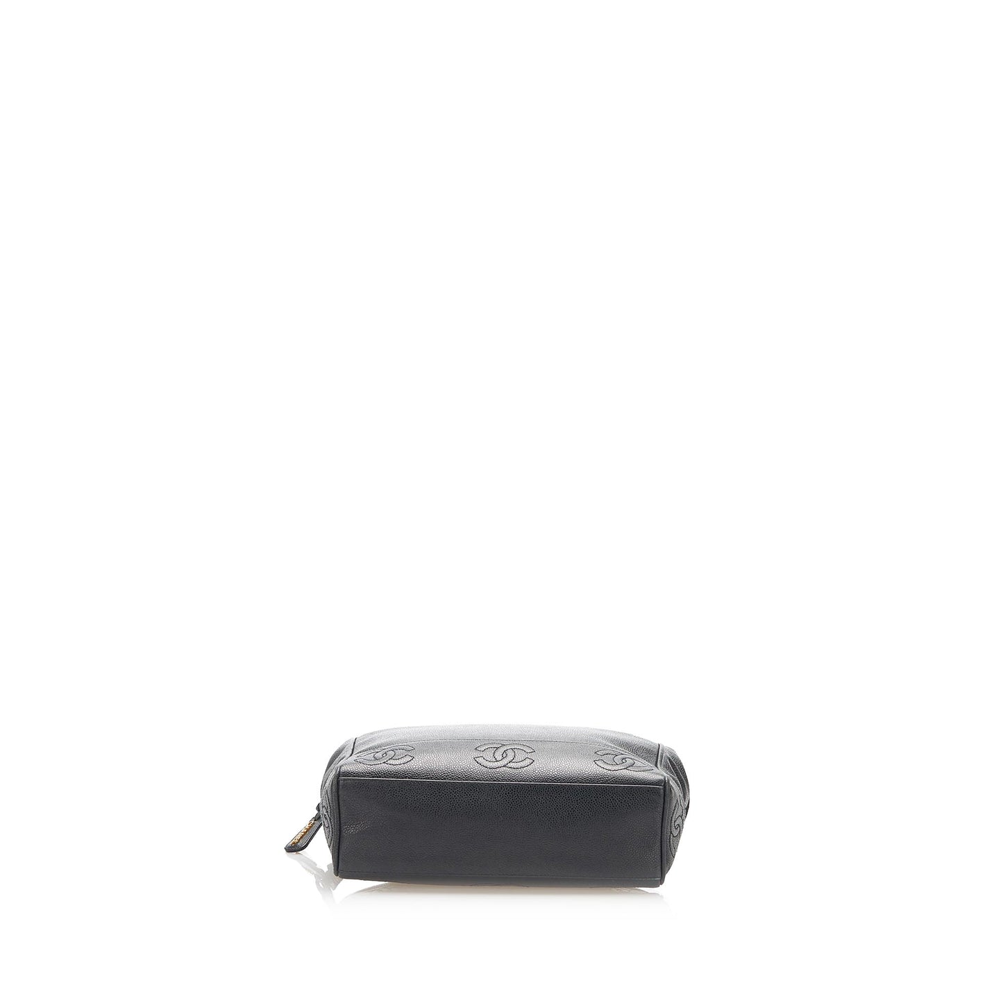 Chanel Triple Coco Caviar Shoulder Bag Black