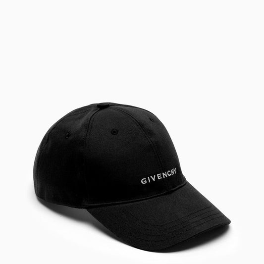 Givenchy Black Logo-Embroidery Baseball Cap Men