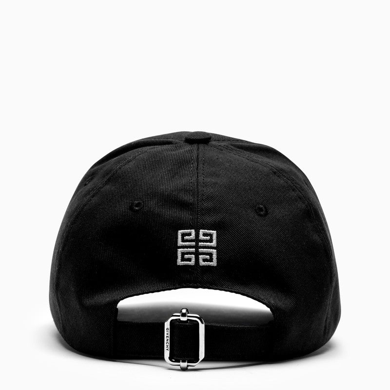 Givenchy Black Logo-Embroidery Baseball Cap Men